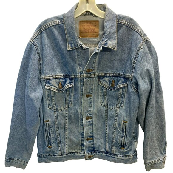 Levis Other - Vintage Levis Blue Denim Trucker Jacket Mens Medium 70507-0389 USA 1996 90s RARE